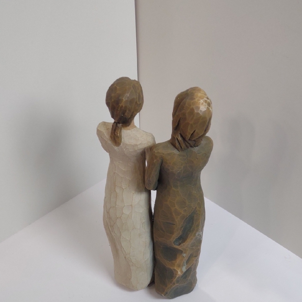 Willow Tree Brown and Cream Sculpture Art - Picture 5 of 5